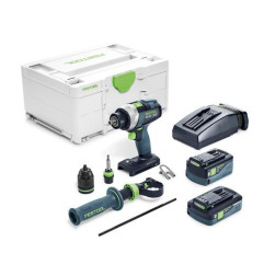 Perceuse-visseuse sans fil TDC 18/4 5,0/4,0 I-Plus QUADRIVE Festool