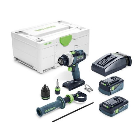 Perceuse-visseuse sans fil TDC 18/4 5,0/4,0 I-Plus QUADRIVE Festool