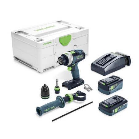 Perceuse-visseuse à percussion sans fil TPC 18/4 5,0/4,0 I-Plus QUADRIVE Festool