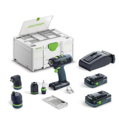 Perceuse-visseuse sans fil T 18+3 HPC 4,0 I-Set Festool