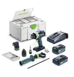 Perceuse-visseuse sans fil TDC 18/4 5,0/4,0 I-Set QUADRIVE Festool