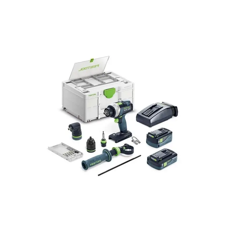 Perceuse-visseuse sans fil TDC 18/4 5,0/4,0 I-Set QUADRIVE Festool Perceuse-visseuse sans fil TDC 18/4 5,0/4,0 I-Set QUADRIVE Festool