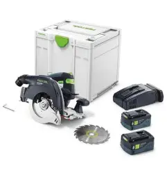 Scie circulaire à capot basculant sans fil HKC 55 5,0 EBI-Plus-SCA Festool