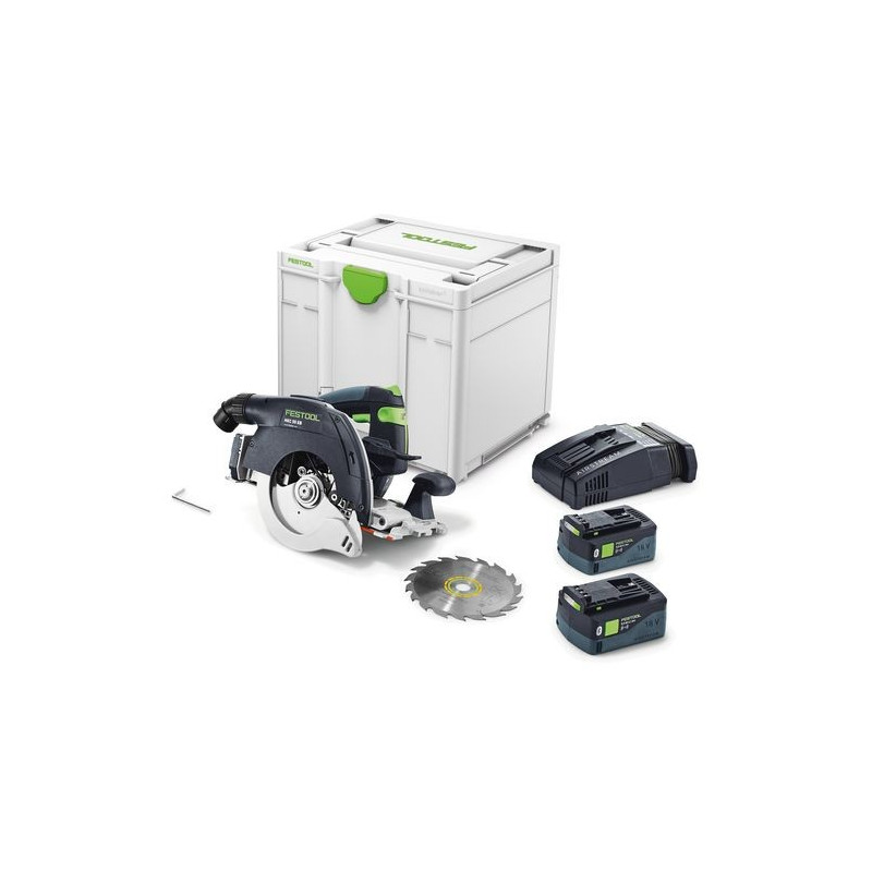 Scie circulaire à capot basculant sans fil HKC 55 5,0 EBI-Plus-SCA Festool