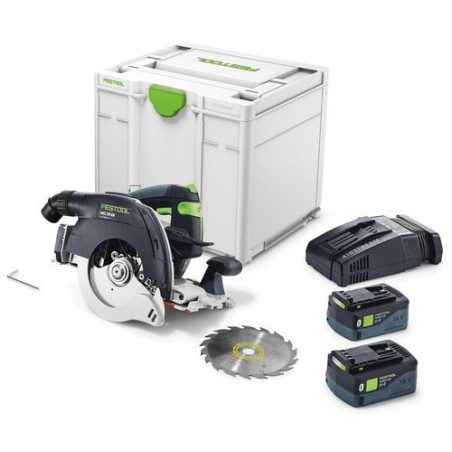 Scie circulaire à capot basculant sans fil HKC 55 5,0 EBI-Plus-SCA Festool