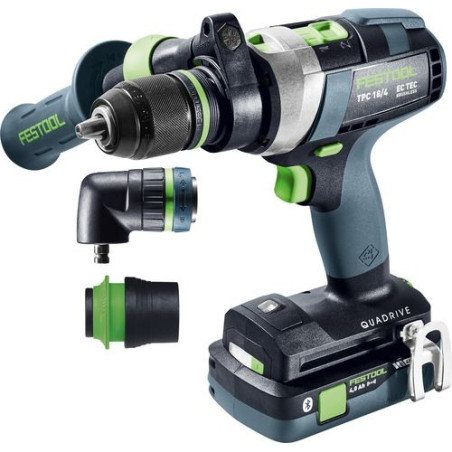 Festool Perceuse-visseuse à percussion sans fil QUADRIVE TPC 18/4 5,0/4,0 I-Set