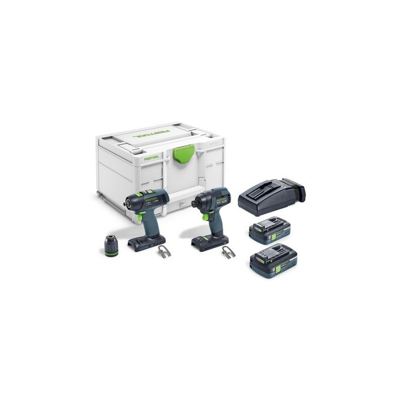 Set de vissage sans fil TID 18 HPC 4,0 I-Set T18 Festool