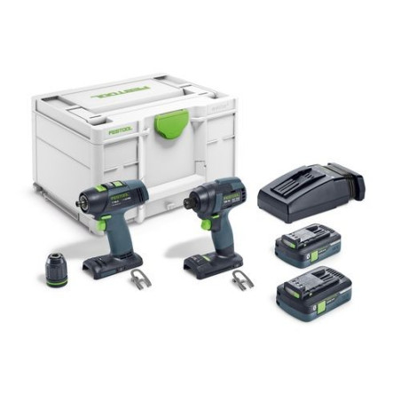 Set de vissage sans fil TID 18 HPC 4,0 I-Set T18 Festool