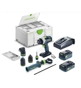 Perceuse-visseuse à percussion sans fil TPC 18/4 5,0/4,0 I-Set/XL QUADRIVE Festool