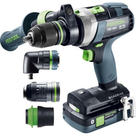 Festool Perceuse-visseuse à percussion sans fil QUADRIVE TPC 18/4 5,0/4,0 I-Set/XL