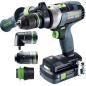 Perceuse-visseuse à percussion sans fil TPC 18/4 5,0/4,0 I-Set/XL QUADRIVE Festool