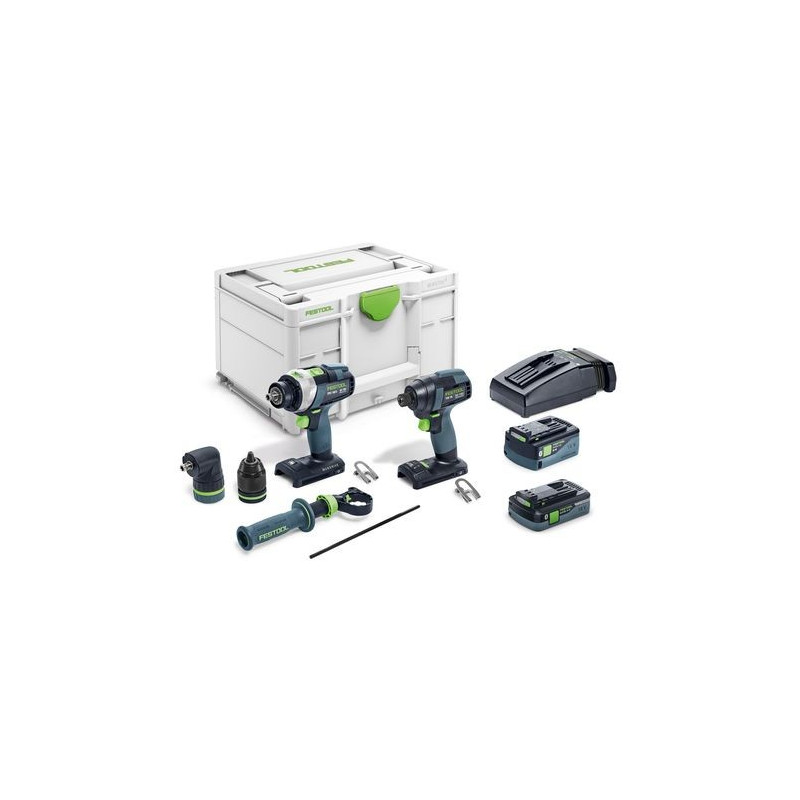 Set de vissage sans fil TID 18 5,0/4,0-Set TPC 18/4 Festool