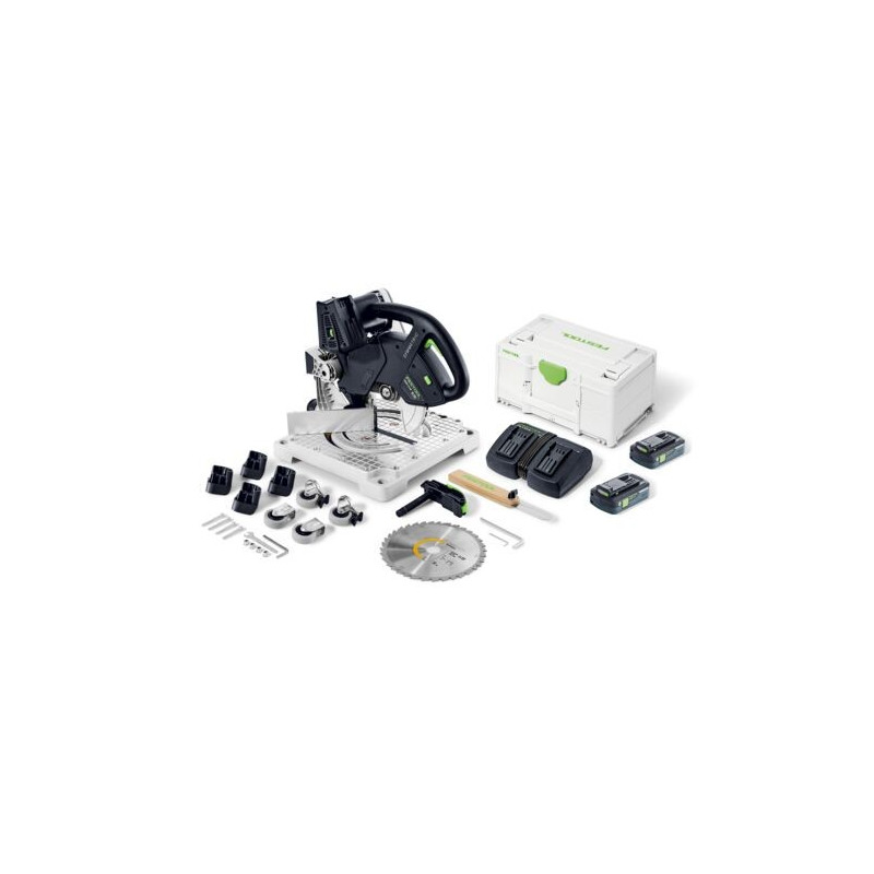 Scie à onglets sans fil SYMC 70 4,0 EBI-Plus SYMMETRIC Festool