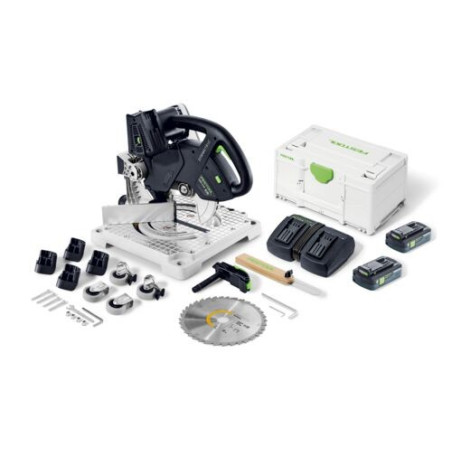 Scie à onglets sans fil SYMC 70 4,0 EBI-Plus SYMMETRIC Festool