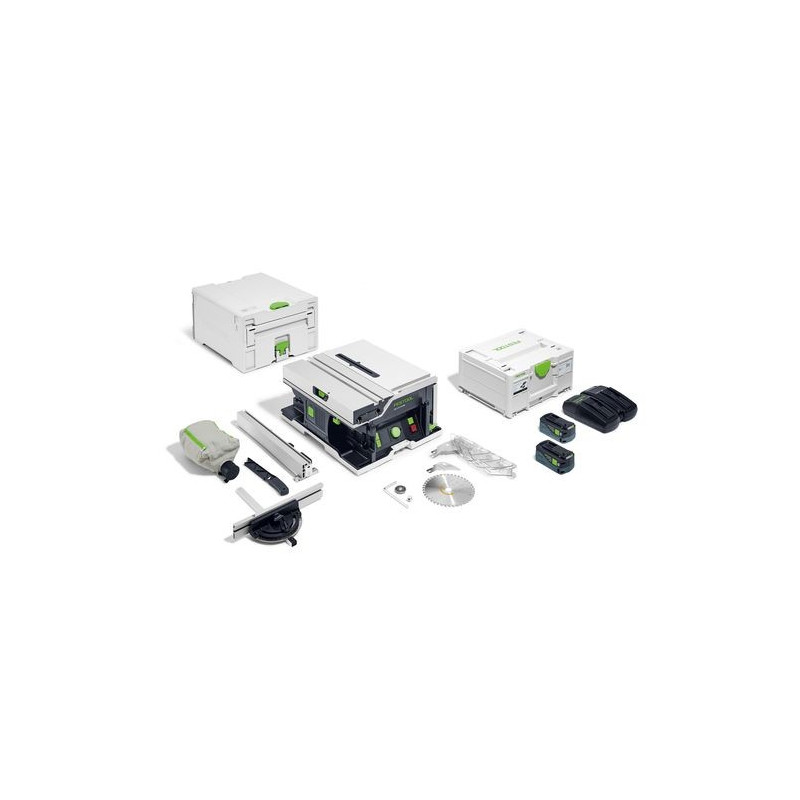 Scie circulaire sur table sans fil CSC SYS 50 EBI-Plus Festool