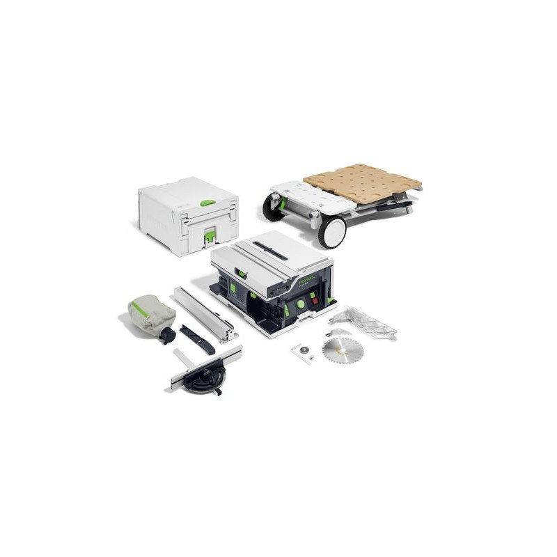 Scie circulaire sur table sans fil CSC SYS 50 EBI-Basic-Set Festool