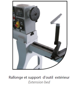 TOUR A BOIS ELECTRONIQUE 1200mm AVEC PIETEMENT EN FONTE TAB120