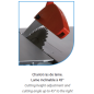 Scie Sur Table D255 Avec Chariot Ras De Lame ref SST256 Leman