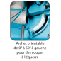 Scie A Ruban Metal D150Mm 550W Lame 1735Mm Manuelle Mono ref SRM150 Leman