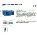 Système de filtration Max 1774m3/h pour ateliers SFA300 Leman