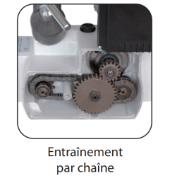 Entraineur Mono 3 Rouleaux D80Mm Bras De 610Mm ref ENT032 Leman