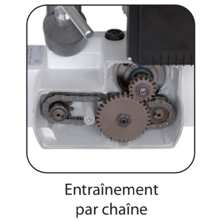 ENTRAINEUR MONOPHASE 3 ROULEAUX D.80mm BRAS DE 610mm