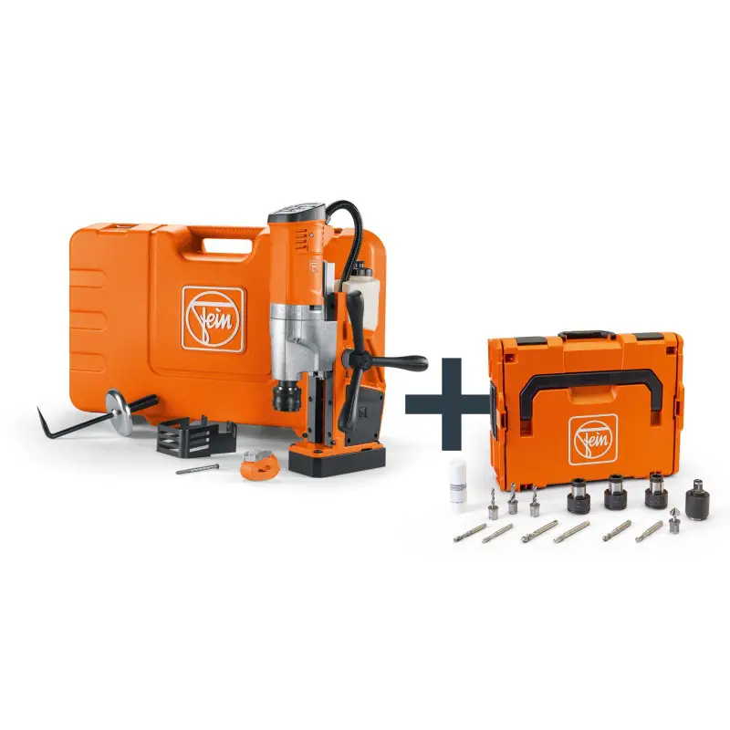Unité de perçage magnétique universelle - KBU 35 QW avec le set d'accessoires "Chaudronnerie" Référence 72705464000 Fein Unité de perçage magnétique universelle - KBU 35 QW avec le set d'accessoires "Chaudronnerie" Référence 72705464000 Fein