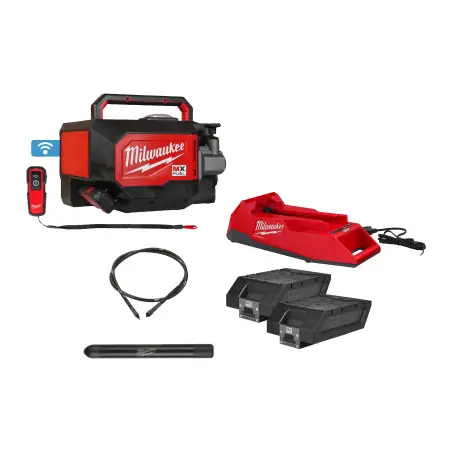 MXF CV BCKIT-602 - MX FUEL™ Aiguille vibrante compacte, 2 batteries 6Ah, tête 38mm, flexible de 2m