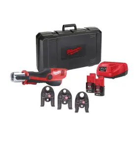 M12 HPT-202C TH-Set 2 - Sertisseuse 12V, 2Ah, 3 mâchoires profil TH