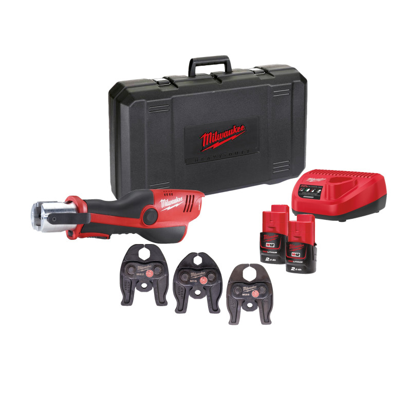 M12 HPT-202C M-SET - Sertisseuse 12V, 2Ah, 3 Mâchoires Profil M M12 HPT-202C M-SET - Sertisseuse 12V, 2Ah, 3 Mâchoires Profil M