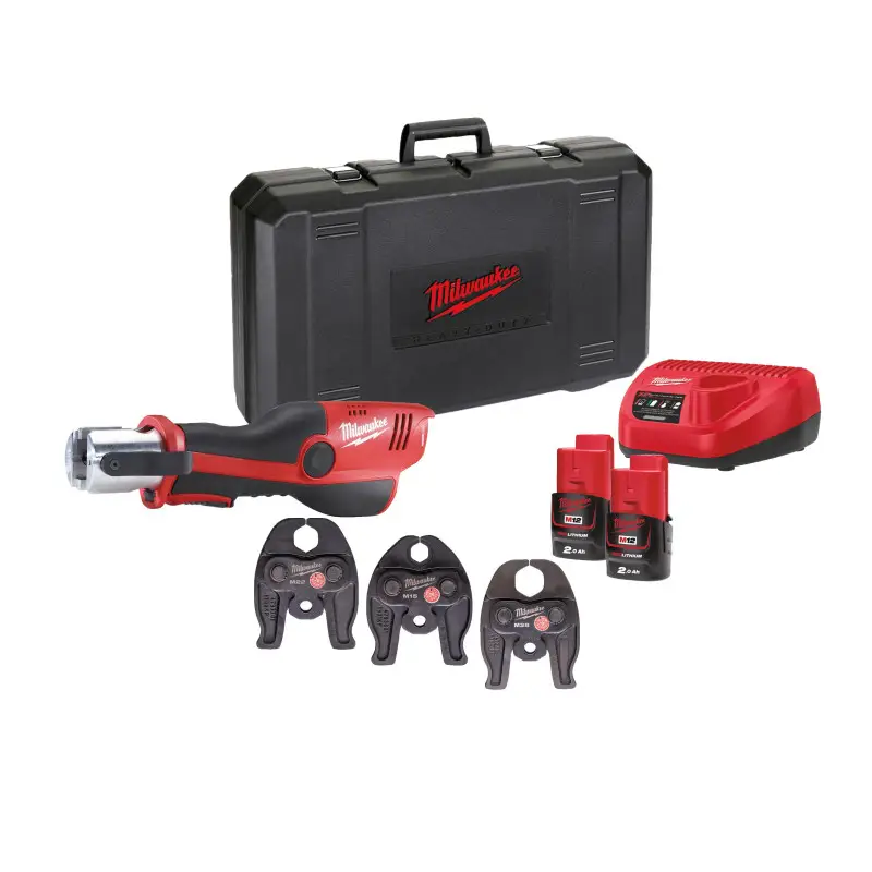 M12 HPT-202C M-SET - Sertisseuse 12V, 2Ah, 3 Mâchoires Profil M M12 HPT-202C M-SET - Sertisseuse 12V, 2Ah, 3 Mâchoires Profil M