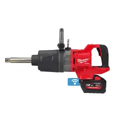 M18 ONEFHIWF1D-121C - Boulonneuse chocs FUEL Carré 1'' poignée en D nez long 18V Blth 2576/2711Nm 12.0Ah fix bague de serrage