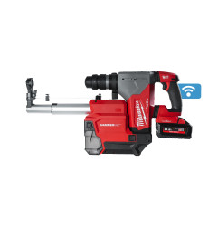 M18 ONEFHPX DEL-552C - Perforateur SDS+ 30mm FUEL ONE KEY Fixtec, 18V, 2 batteries 5,5Ah High Output, Système d'aspiration