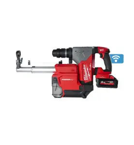 M18 ONEFHPX DEL-552C - Perforateur SDS+ 30mm FUEL ONE KEY Fixtec, 18V, 2 batteries 5,5Ah High Output, Système d'aspiration