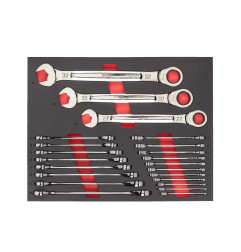 MODULE SERVANTE CLES À CLIQUETS MAXBITE 22 PCS