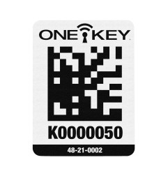 AIDTLP - Grande étiquette QR CODE ONE-KEY™ large pour surface plastique (100 pcs)