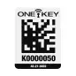 AIDTLP - Grande étiquette QR CODE ONE-KEY™ large pour surface plastique (100 pcs)