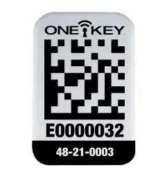 AIDTSM - Petite étiquette QR CODE ONE-KEY™ pour surface métallique (100 pcs)