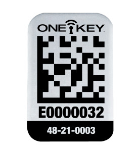 AIDTSM - Petite étiquette QR CODE ONE-KEY™ pour surface métallique (100 pcs)