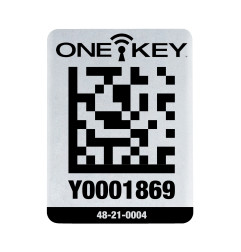 AIDTLM - Grande étiquette QR CODE ONE-KEY™ large pour surface métallique (25 pcs)