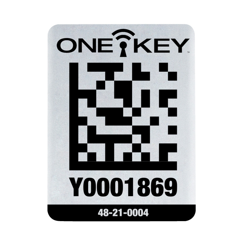 AIDTLM - Grande étiquette QR CODE ONE-KEY™ large pour surface métallique (25 pcs)