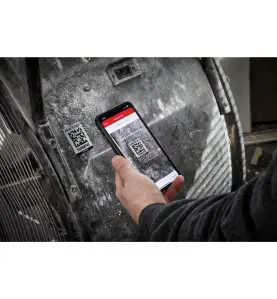 AIDTLM - Grande étiquette QR CODE ONE-KEY™ large pour surface métallique (25 pcs)