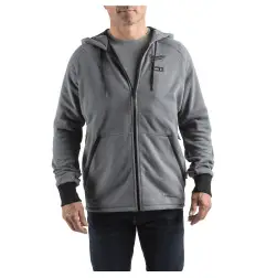 M12HHGREY4-0(S) SWEAT À CAPUCHE GRIS CHAUFFANT