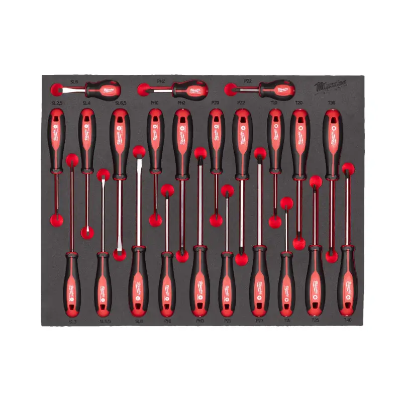 MODULE MOUSSE TOURNEVIS TRILOBE 23 PCS MODULE MOUSSE TOURNEVIS TRILOBE 23 PCS