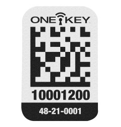 AIDTSP - Petite étiquette QR CODE ONE-KEY™ pour surface plastique (200 pcs)