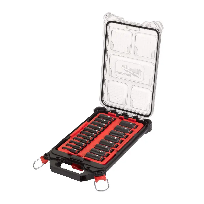 SET DE 19 DOUILLE 3/8 LONGUES PACKOUT SET DE 19 DOUILLE 3/8 LONGUES PACKOUT