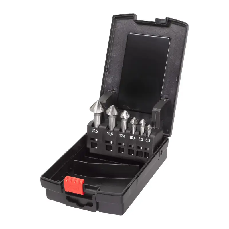 SET DE 6 FRAISES CONIQUES 90° DIN335C HSS COBALT 5% SET DE 6 FRAISES CONIQUES 90° DIN335C HSS COBALT 5%
