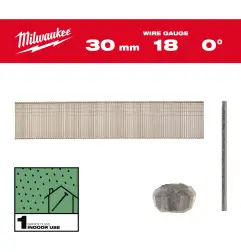 BOÎTE 5000 CLOUS GAUGE 18 GALVA 30MM
