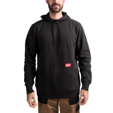 SWEAT MID  À CAPUCHE NOIR - TAILLE (XL)