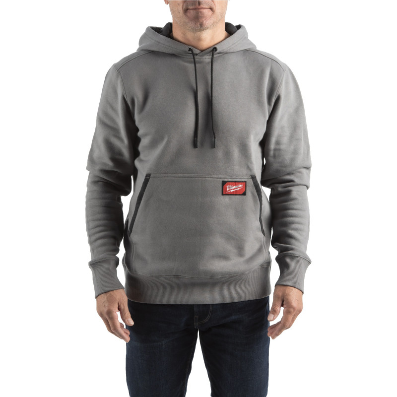 SWEAT MID À CAPUCHE GRIS - TAILLE (XXL)